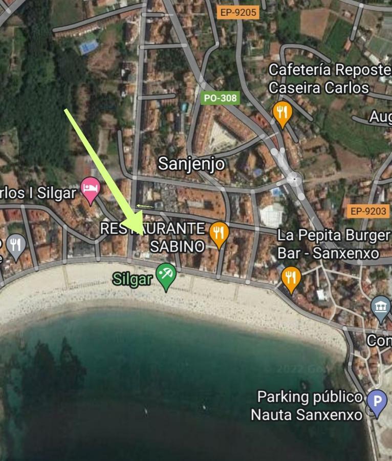 Apartamento Playa Silgar -50 M Playa Con 2 Garajes Y 3 Dormitorios Sanxenxo Exteriör bild
